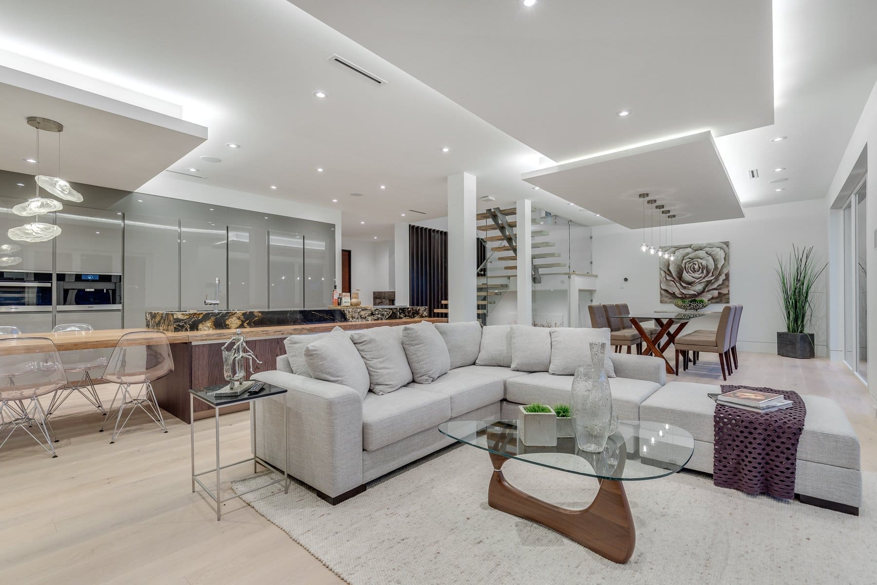 Wavertree — Open living room and dining area