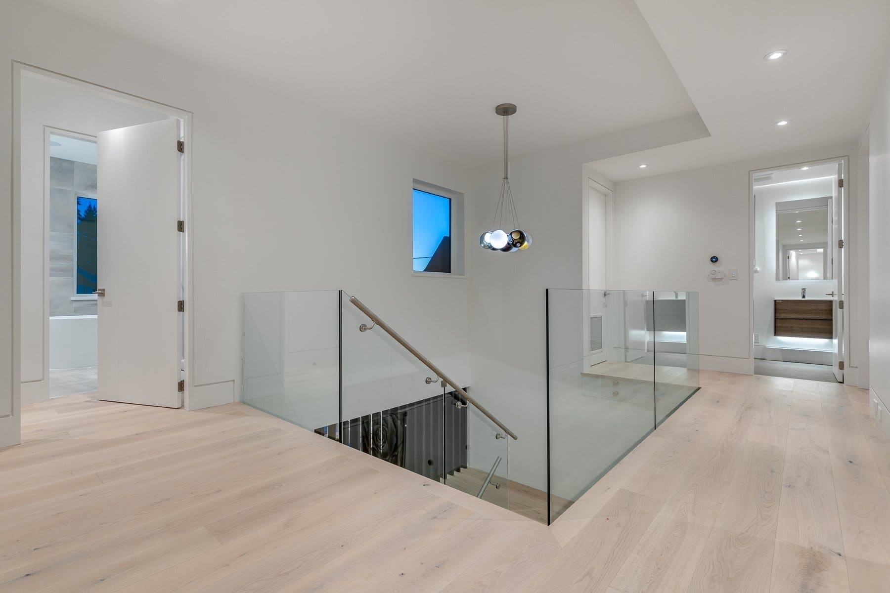 Wavertree — Upper landing with glazed stair guard