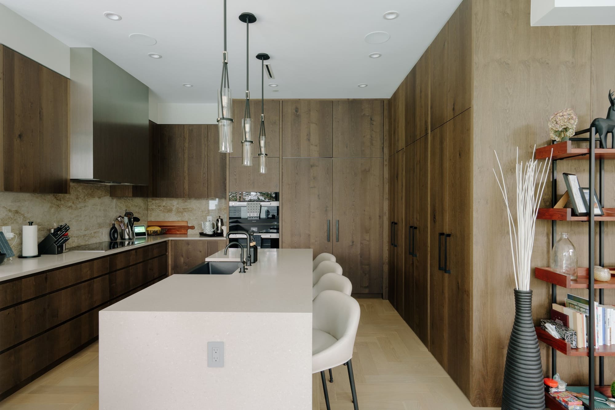 Photography: Shane Hauser Woodgreen — Kitchen island with timber cabinetry